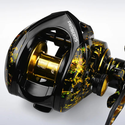 Baitcasting Fishing Reel 7.2:1 Gear Ratio 8Kg/17.6Lb Max Drag Casting Reel with Metal Spool for Freshwater Saltwater Pesca