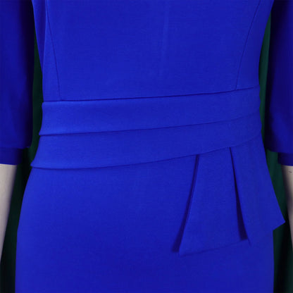 Elegant Office Dresses for Women O Neck Half Sleeve Sheath Package Hips Formal Business Work Wear Vestidos Mujer Dress Clothes