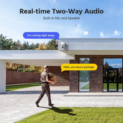 Annke 4MP Wireless PT Solar Camera 16CH NVR 2.4G&5.8G dual-band Security Camera Solar Built-in Battery Wifi security camera