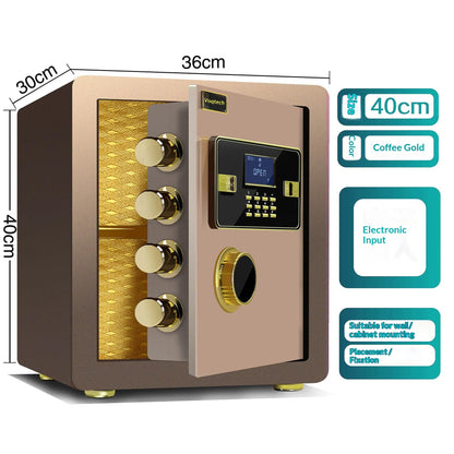 Digital Electronic Password Safe Box Home Office Hotel Concealed Wall Mini Fireproof Security Armored Wardrobe Large Deposit