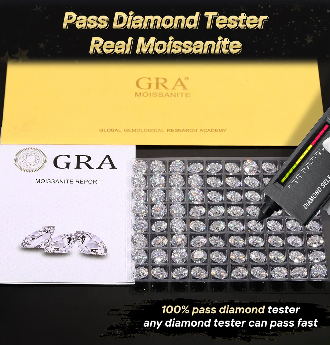 Sparkling Moissanite Tennis Chain Bracelet Necklace 100% 925 Sterling Silver Pass Diamond Test Fine Jewelry valentine's day Gift