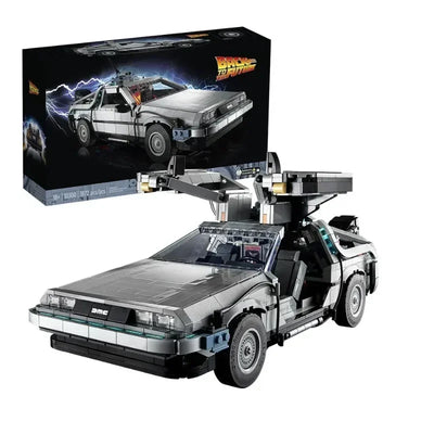 IN STOCK 10300 DeLorean Back to the Future Time DMC-12 Machine Sport Car Building Block Brick Toys For Children Chritmas Gift