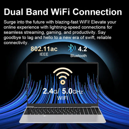 Laptop Intel N5095 15.6 Inch 16GB RAM 1TB SSD DDR4 Windows 11 Fingerprint Unlock Backlit Keypad HD Camera BT4.2 Computer PC