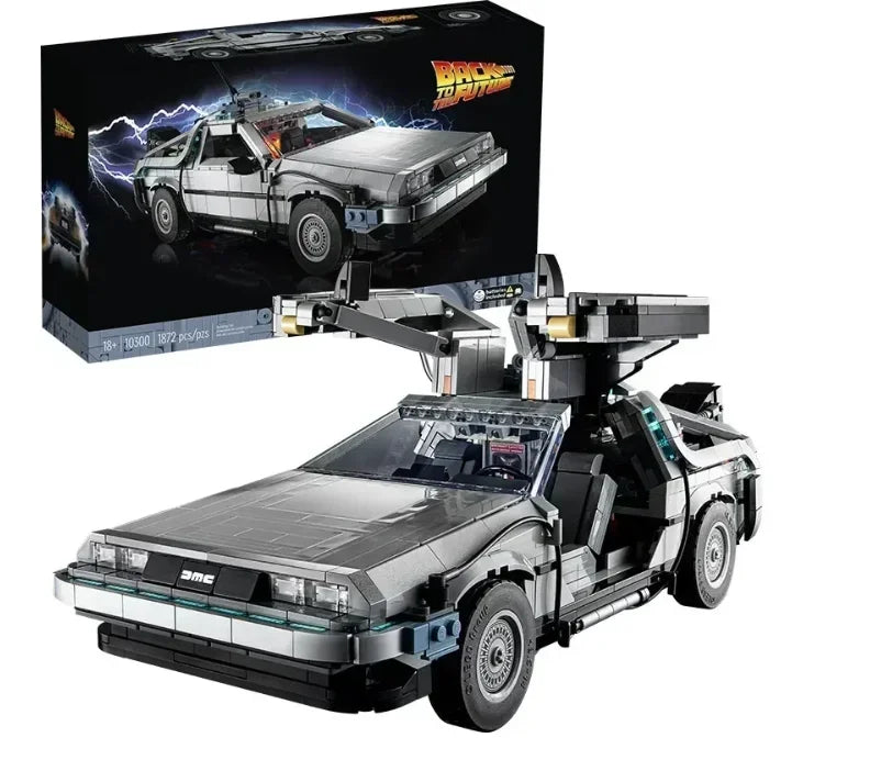IN STOCK 10300 DeLorean Back to the Future Time DMC-12 Machine Sport Car Building Block Brick Toys For Children Chritmas Gift