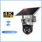 4K Wireless WiFi Solar Outdoor Camera  8MP Dual Lens 4G Sim IP Surveillance Cam PIR Night Vision Mobile Detection Security CCTV