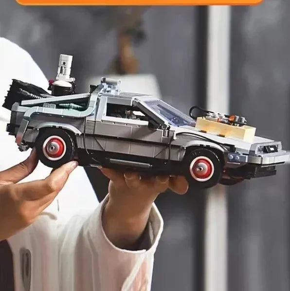 IN STOCK 10300 DeLorean Back to the Future Time DMC-12 Machine Sport Car Building Block Brick Toys For Children Chritmas Gift
