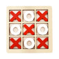 Solid Wooden Tic Tac Toe Board Game Montessori Toys - Perfect for Family Fun and Backyard Entertainment!