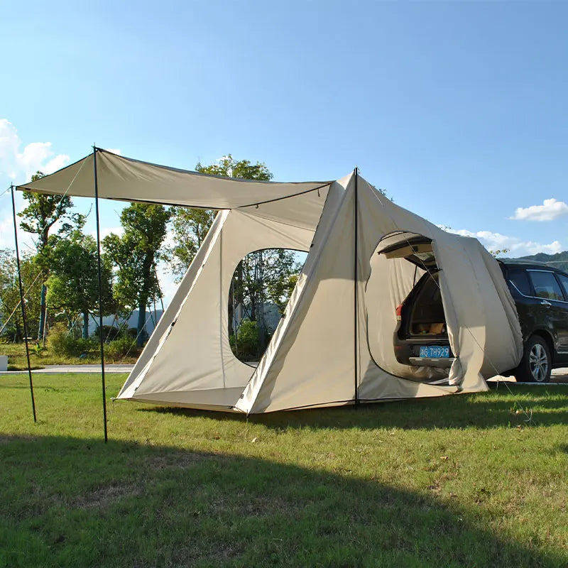 Camping Tent For 6 Person, Car Camping Accessories Including Nail, Outer Bag, Tent For SUV Hatchback Camping For Fishing, Hiking