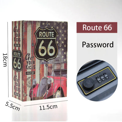 Book Safe Box Home Dictionary Metal Safe Box Secret Stash Box Metal Secret Hidden Dictionary with Password Lock Key Lock Box