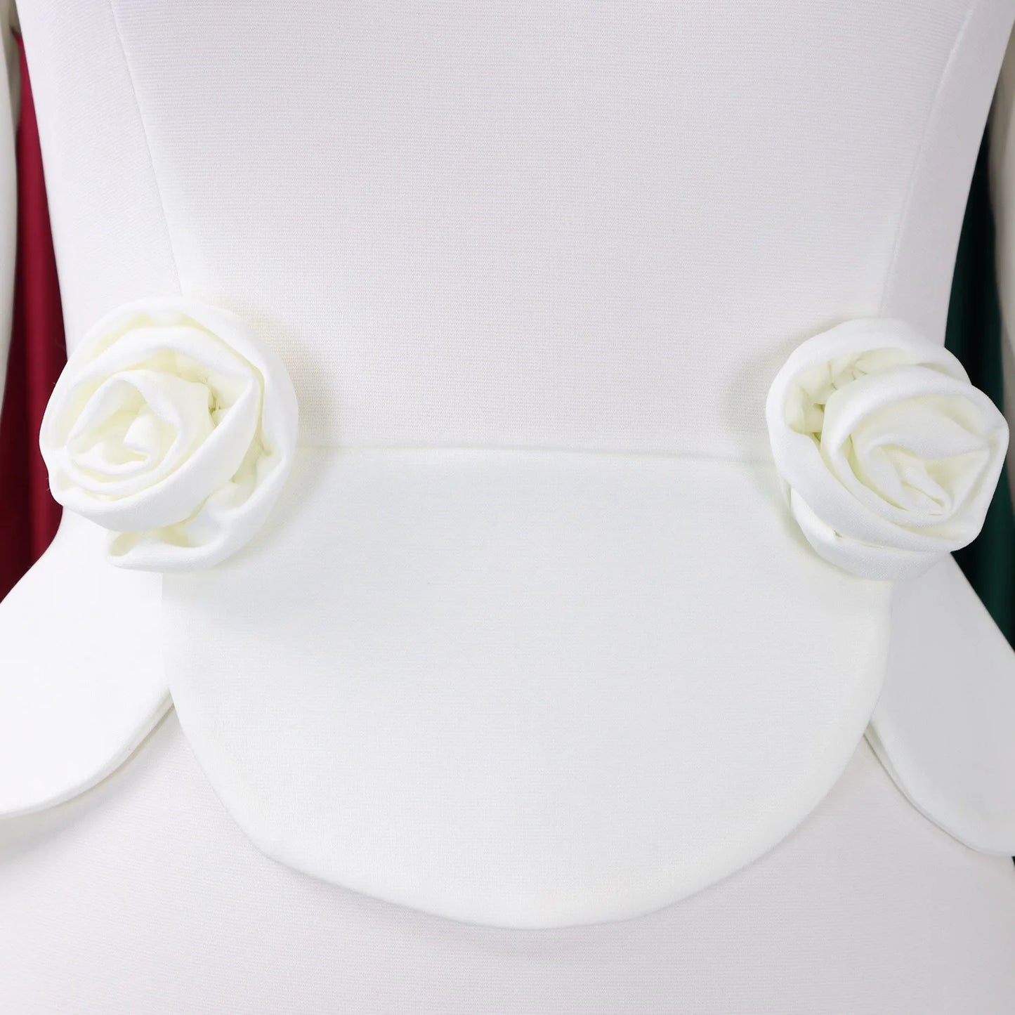 Elegant Bodycon Dresses for Women O Neck Full Sleeve Floral Decorate Solid Sheath Package Hips Mid Calf Professional Work Dress