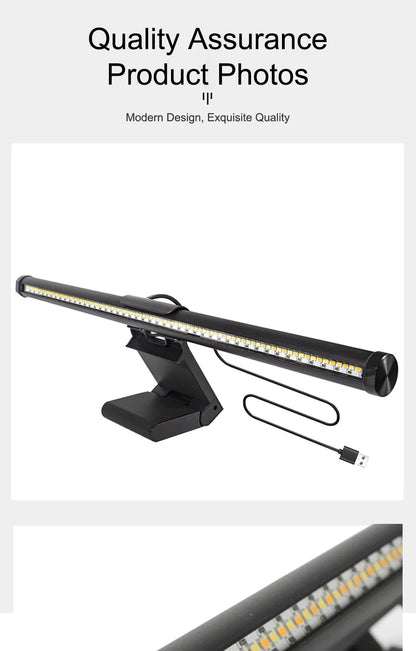 30CM CCT LED Computer Screen Hanging Light Bar Atmosphere Lamp for Work Study Read Gaming Dimming Lighting Monitor Light Bar
