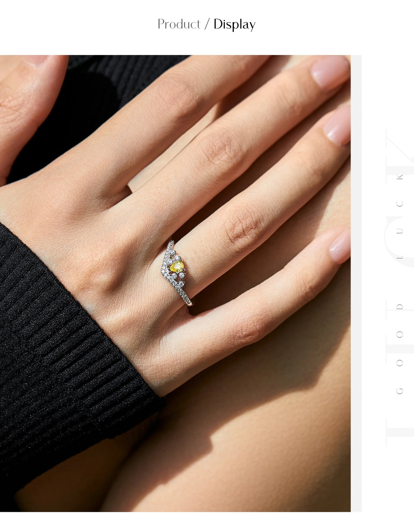 MODIAN 925 Sterling Silver Luxury Sparkling Water Drop CZ Crown Finger Ring For Women Wedding Engagement Fine Jewelry Gifts