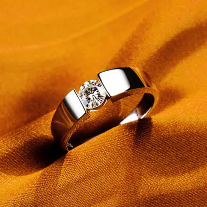 100% Certified 925 Silver Rings, Luxury 18K White Gold Natural Zirconia Diamant Wedding Band Women's Accessories Gift Jewelry