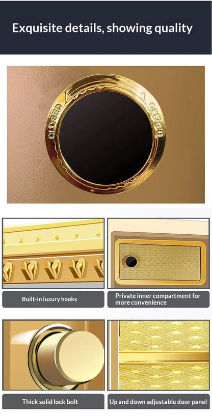 Digital Electronic Password Safe Box Home Office Hotel Concealed Wall Mini Fireproof Security Armored Wardrobe Large Deposit