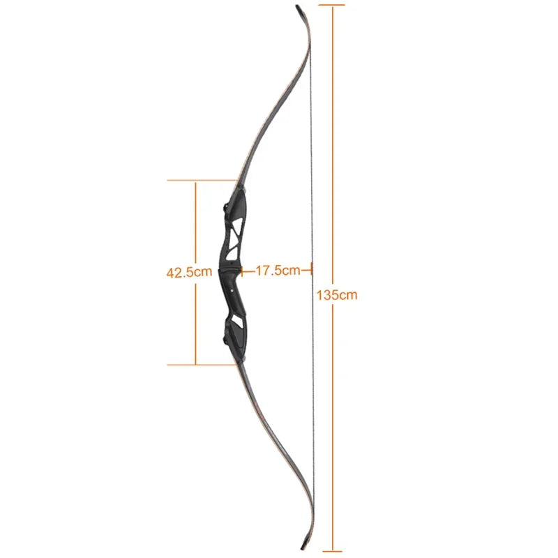 toparchery Archery Bow 56Inch 30-50lbs Outdoor Shooting Recurve Bow for Right-handed Powerful Take-down Hunting Bow with Bow Bag