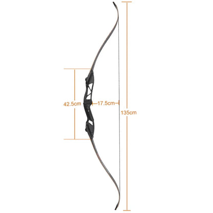 toparchery Archery Bow 56Inch 30-50lbs Outdoor Shooting Recurve Bow for Right-handed Powerful Take-down Hunting Bow with Bow Bag