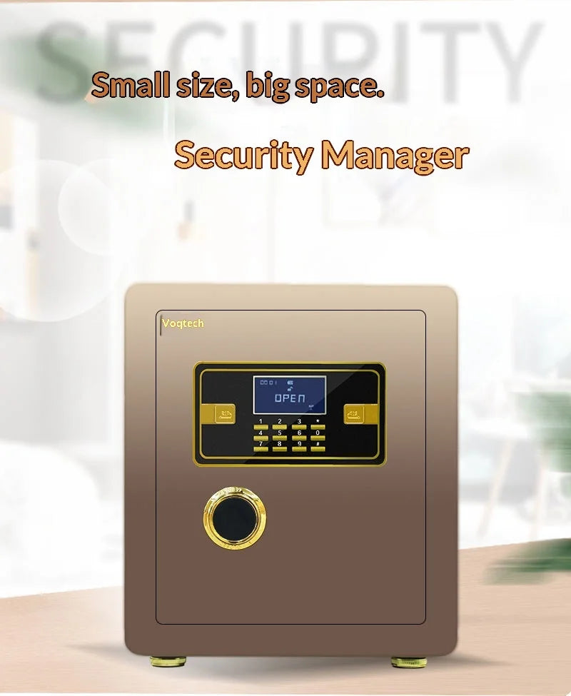 Digital Electronic Password Safe Box Home Office Hotel Concealed Wall Mini Fireproof Security Armored Wardrobe Large Deposit