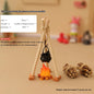 1 Set Micro Garden Landscape Decoration 1:12 Dollhouse Camping Campfire Scene Model Miniature Bonfire Ornament DIY Accessories