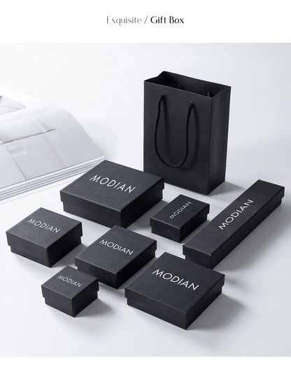 MODIAN 925 Sterling Silver Luxury Sparkling Water Drop CZ Crown Finger Ring For Women Wedding Engagement Fine Jewelry Gifts