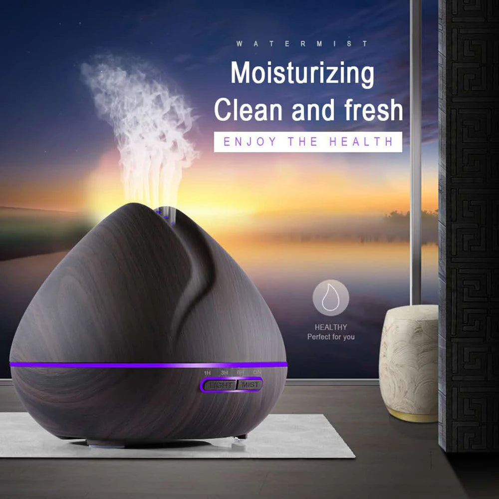 Aroma Essential Oil Diffuser Aromatherapy Ultrasonic Air Humidifier Automatically Remote Control Humidificador 300 500 1000ml