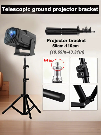 DITONG Projector Bracket Travel Tripod with 1/4 Screw Photographic Lighting Stand Extendable 110cm for Projector Camera Outdoor