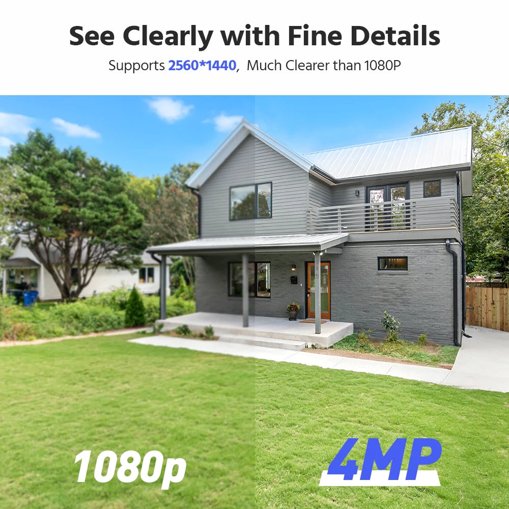 Annke 4MP Wireless PT Solar Camera 16CH NVR 2.4G&5.8G dual-band Security Camera Solar Built-in Battery Wifi security camera