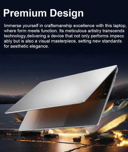 15.6inch Intel Notebook PC Ultra Slim Laptop Intel Celeron N4000 16GB RAM 1TB 2TB SSD Office Study Computer PC Windows 11 Pro