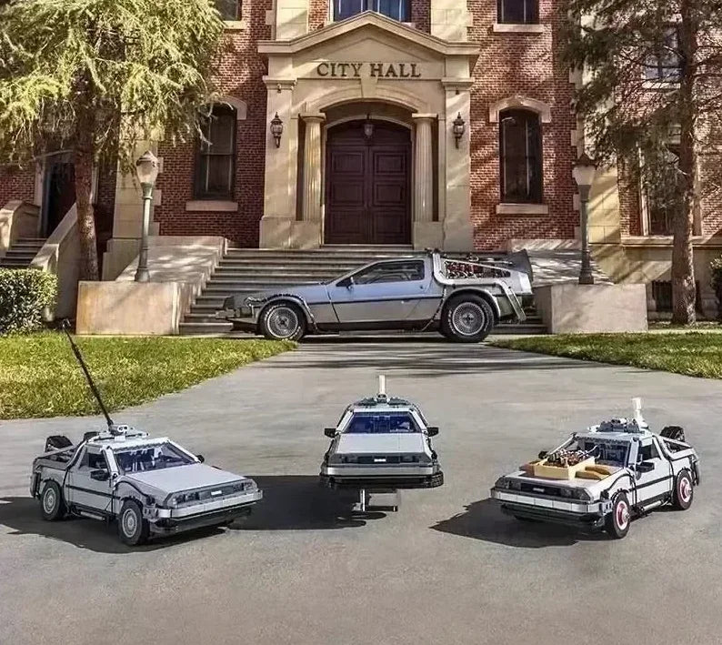 IN STOCK 10300 DeLorean Back to the Future Time DMC-12 Machine Sport Car Building Block Brick Toys For Children Chritmas Gift