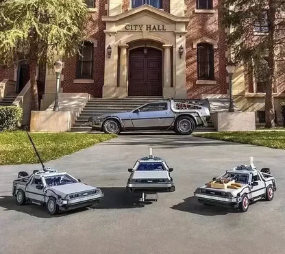 IN STOCK 10300 DeLorean Back to the Future Time DMC-12 Machine Sport Car Building Block Brick Toys For Children Chritmas Gift