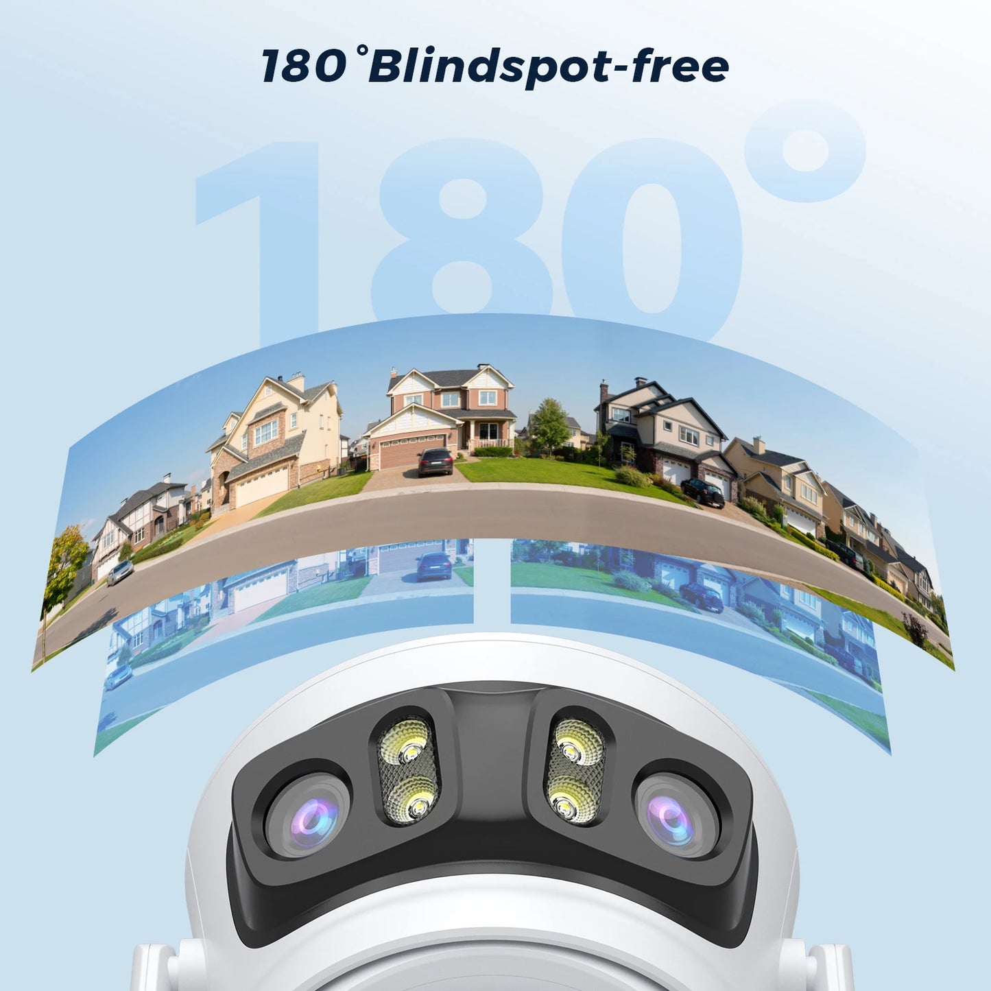 15MP Three Lens PTZ IP Camera Outdoor 6K HD Three Screen WiFi Security Camera Auto Tracking 10MP 4K Dual Len Wirelss CCTV Camera