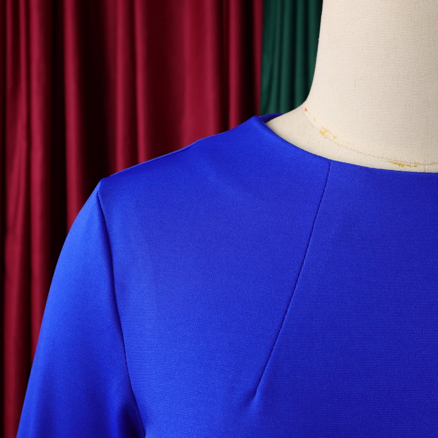 Elegant Bodycon Dresses for Women O Neck Full Sleeve Floral Decorate Solid Sheath Package Hips Mid Calf Professional Work Dress