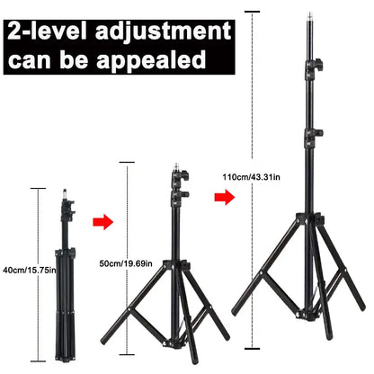 DITONG Projector Bracket Travel Tripod with 1/4 Screw Photographic Lighting Stand Extendable 110cm for Projector Camera Outdoor
