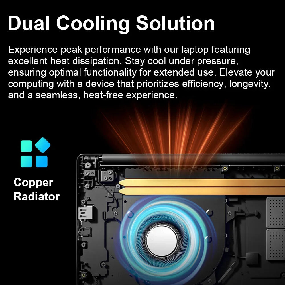 Laptop Intel N5095 15.6 Inch 16GB RAM 1TB SSD DDR4 Windows 11 Fingerprint Unlock Backlit Keypad HD Camera BT4.2 Computer PC