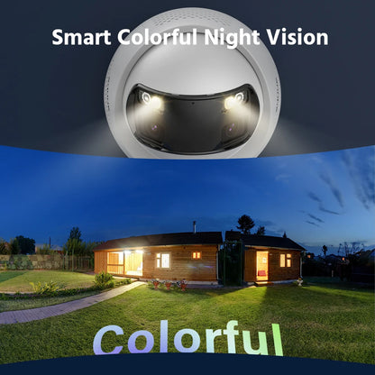 ANNKE 8MP 4K Security Camera Dual Lens 8CH NVR Ultra HD POE Ai Human Detection CCTV Video Surveillance Kit 180 Degrees Panoramic