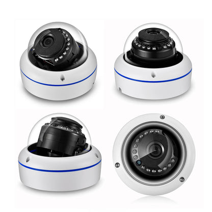 AZISHN 150 Degree Fisheye Lens Outdoor Security Camera 5MP AHD Vision Surveillance IR Night Vision CCTV 1.7mm BNC Camera Dome