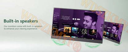 Wireless 18. 5" 15.6" Portable Monitor WIFI Support Mirroring for Phone, Miracast for Laptops, For XBox PS4 / 5 Switch