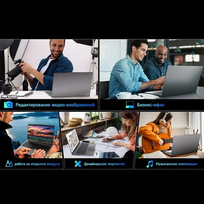 Laptop Intel N5095 15.6 Inch 16GB RAM 1TB SSD DDR4 Windows 11 Fingerprint Unlock Backlit Keypad HD Camera BT4.2 Computer PC