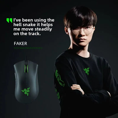 Razer Mouse Purgatory Viper Standard Edition 6400DPI Wired Gaming Mouse Brand Merchandise Birthday Graduation Gift Wholesale
