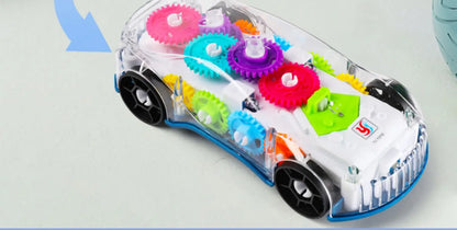 Baby toys Toddler Police Car Electric Vehicle Toy Auto Driving Transparent Gears Music Lights Cars Toys for Kids Boys