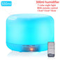 Aroma Essential Oil Diffuser Aromatherapy Ultrasonic Air Humidifier Automatically Remote Control Humidificador 300 500 1000ml