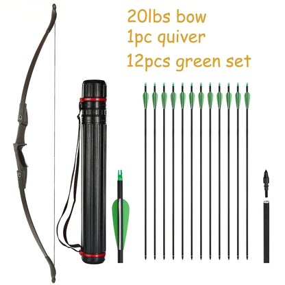Archery Recurve Bow for Right/Left-Handed Outdoor Hunting Sports Shooting 57inch 30-40 Ibs Take-down Bow Archery Target