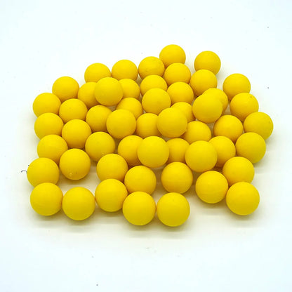 100ct .68 Cal Paintballs for Reusable Training and Self Defense Balls .68 Caliber Ammo Rubber Projectile Fit Byrna SD/T4E HDR