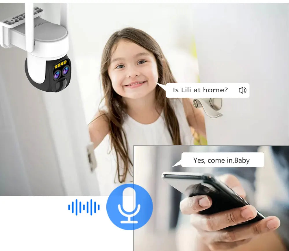 10X Zoom Dual Lens WIFI Solar Cameras 8MP Wireless Surveillance PTZ Battery Camera 4K Color Night Vision Two Way Audio O-KAM APP