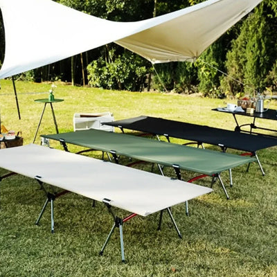 Camping Cot Outdoor Exquisite Camping Folding Bed Lightweight and Portable Car Picnic Seating Stable and Comfortable Single Bed